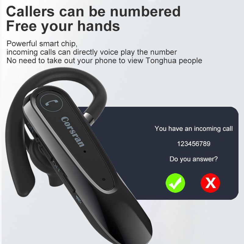 LC-B45 หูฟังบูลทูธ ไมโครโฟนคู่ cvc8.0การอัพเกรดลดเสียงรบกวน บลูทูธ 5.0 คุยโทรศัพท์นานต่อเนื่องสูงสุด 20 ชั่วโมง Bluetooth Earphone Bluetooth Headset ราคา 499 บาท*ส่งฟรี