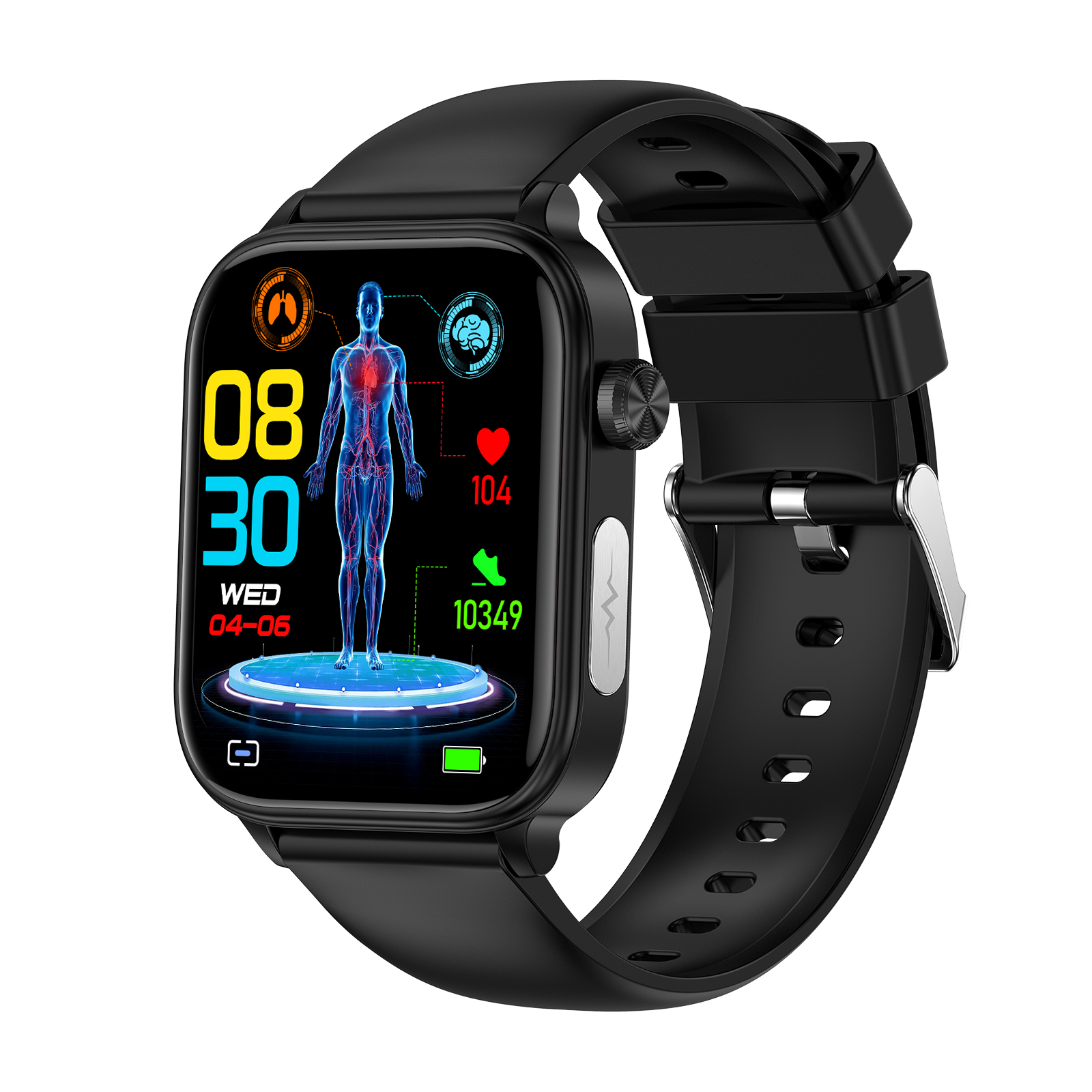 Không xâm lấn đường huyết lipid máu Uric axit ECG Đồng hồ thông minh huyết áp cơ thể kiểm soát nhiệt độ smartwatch cho Nam Nữ cuộc gọi Bluetooth không thấm nước vòng tay thể thao et570 VS et481 et310 et210
