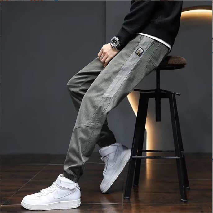 Quần jogger kaki co giãn nam nữ unisex màu xanh sẫm hà nội hcm 1095 Pon.mens