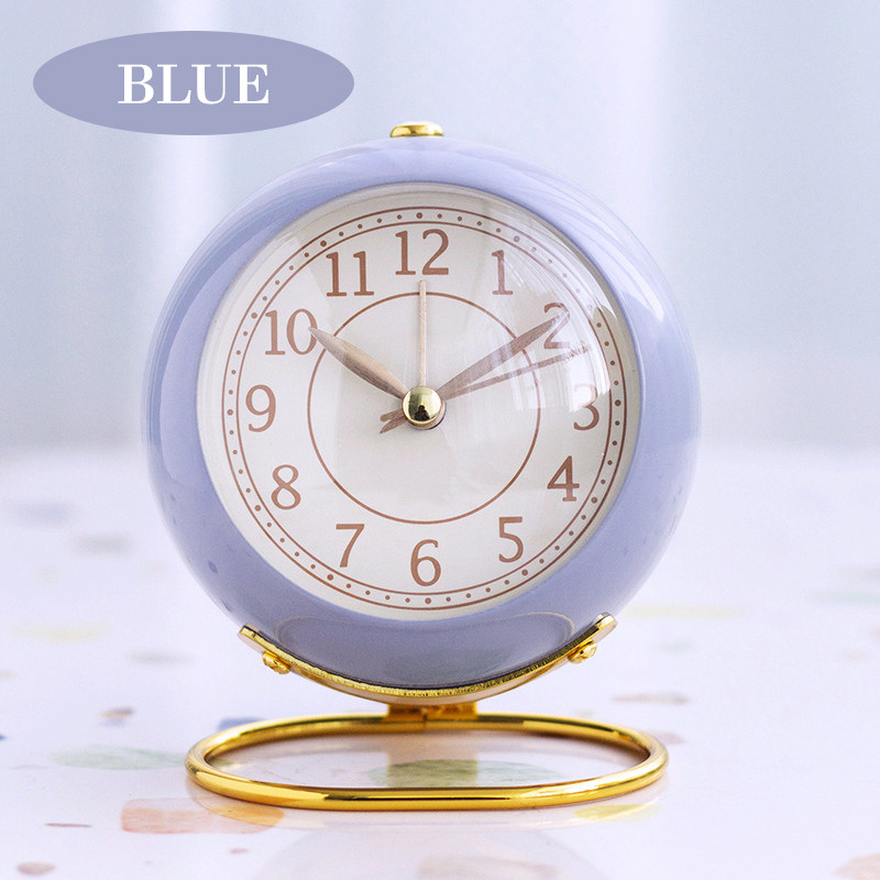 Retro Classic Quartz Alarm Clock Mini Silent Backlight Bedside Desktop Watch Clocks 闹钟 Jam Loceng