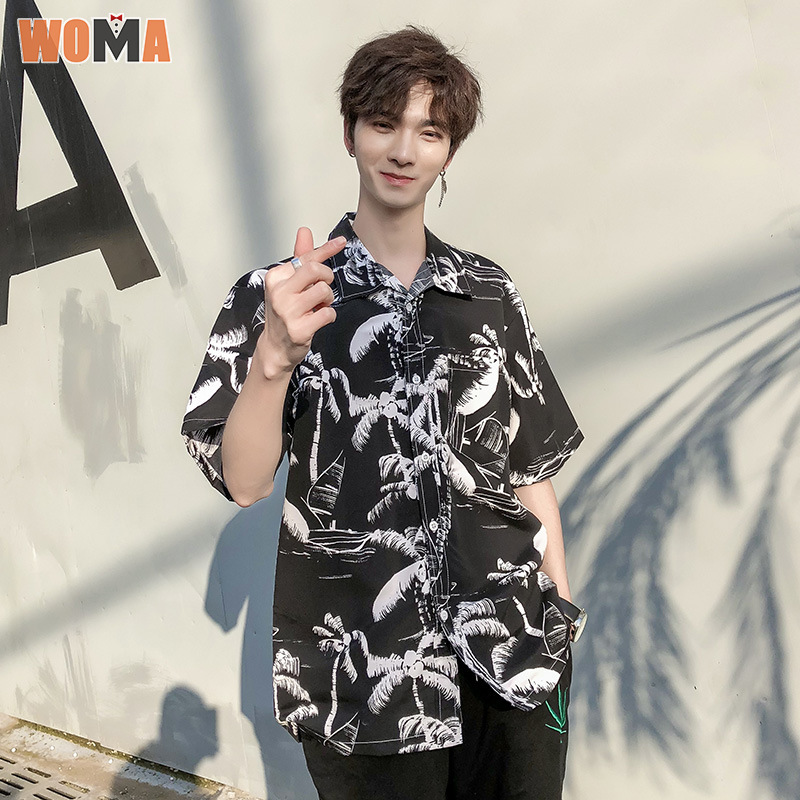 WOMA Men's Slim Fit Business Style Short Sleeve Polo Shirt Color block simple Polo collar short sleeves ราคา 186 บาท*ส่งฟรี