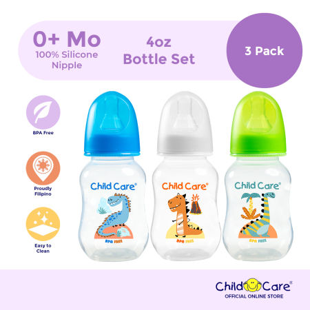 Child Care 4oz Baby Bottle Set