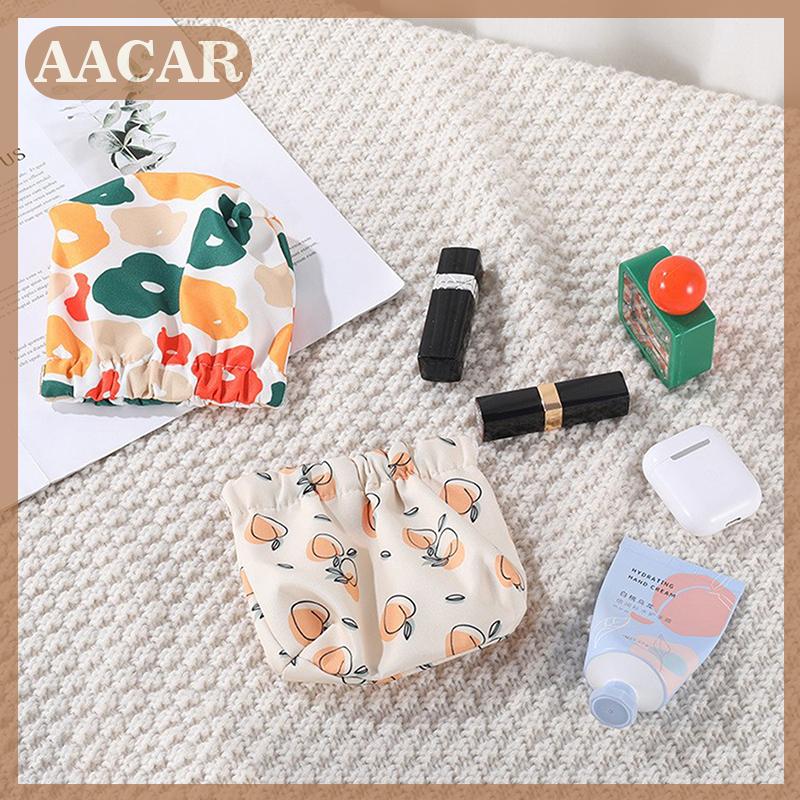 AACAR Mỹ phẩm đồng xu dây chủ Pouch Túi xách tay Tai nghe thẻ Son môi lưu trữ túi tự động đóng tổ chức Du Lịch Túi đồ trang sức