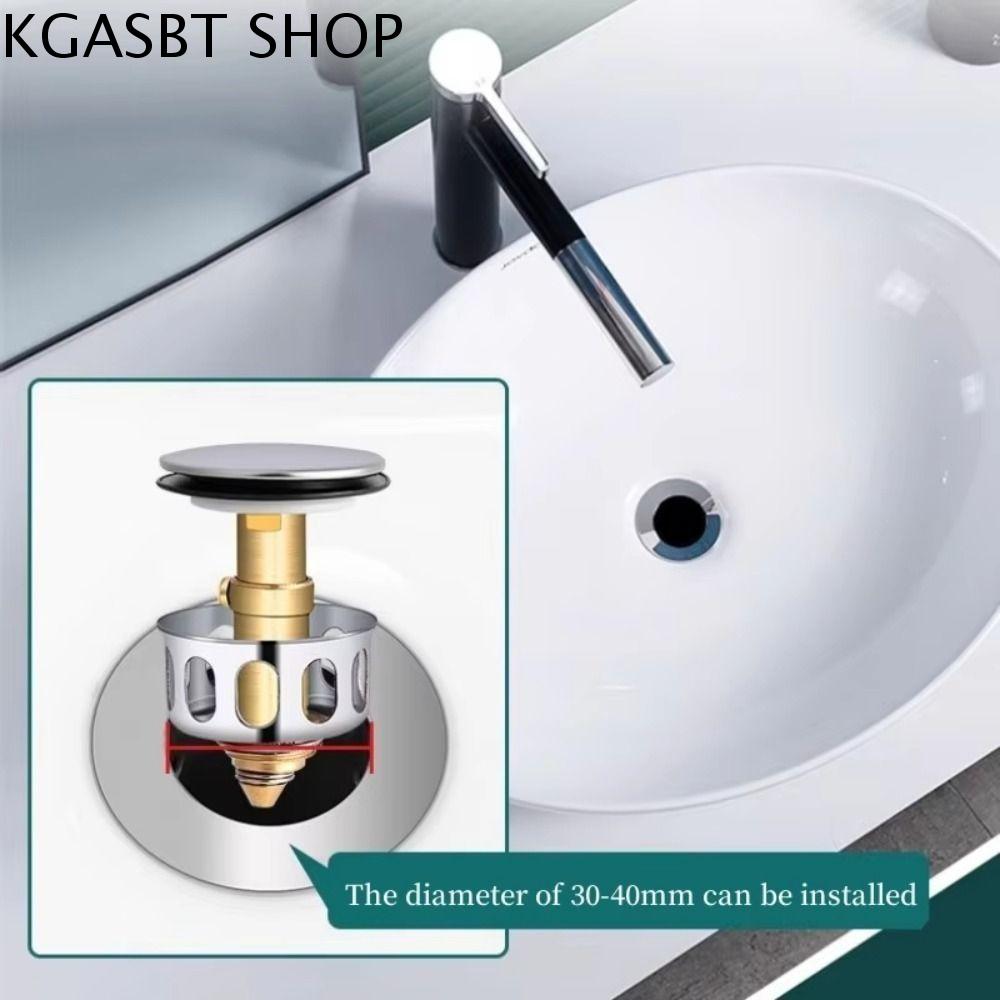KGASBT 3 PCS Bật lên Bộ lọc cống Nút chặn Đồng Cống thoát nước bồn rửa Phổ thông Bồn tắm Bộ lọc cống rửa Bồn rửa