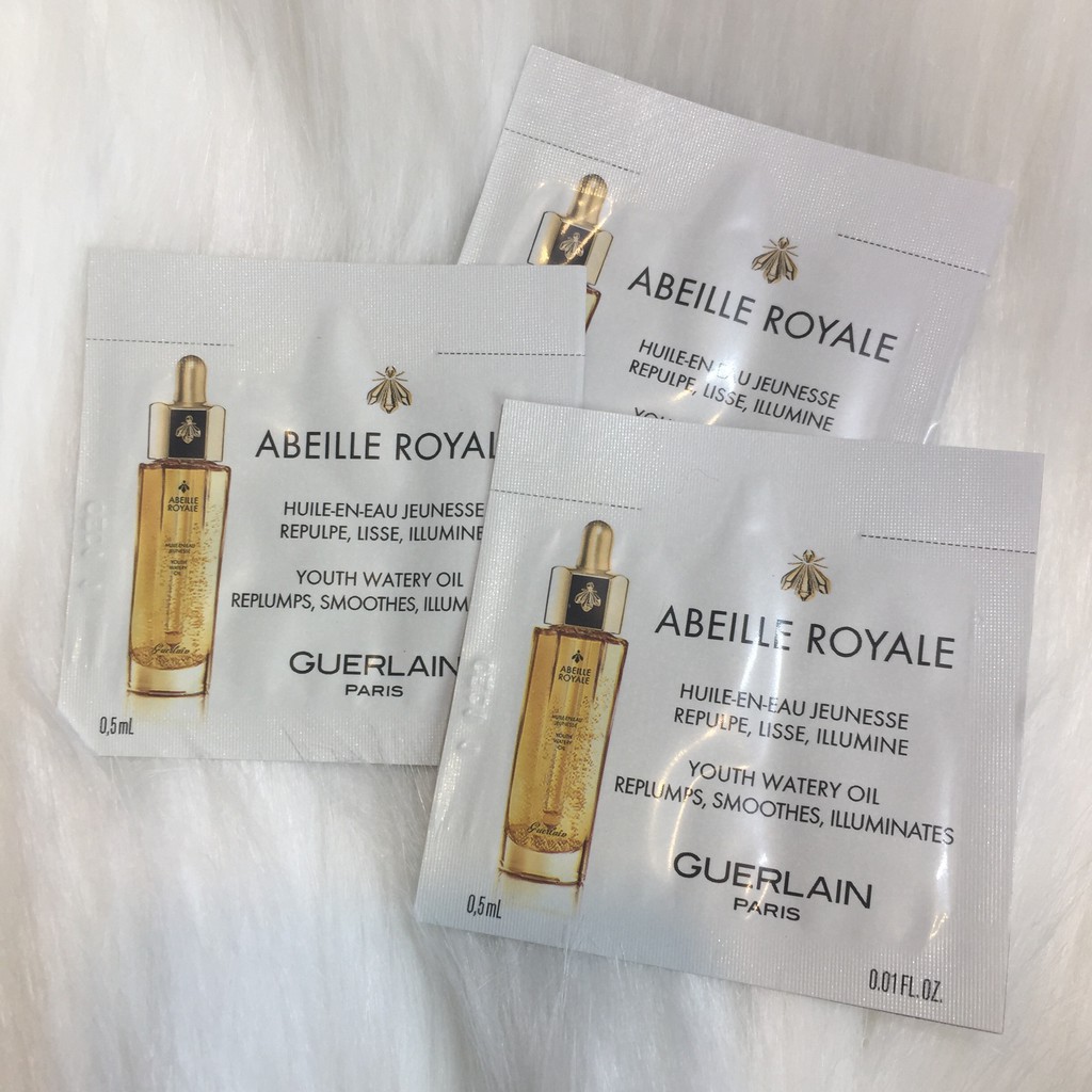 Sample Guerlain Abeille Royale Serum Sữa Ong chúa + Dầu Dưỡng Watery Oil