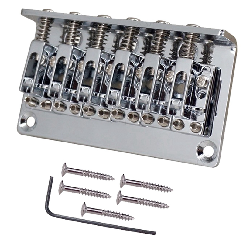 【Latest model】Chrome Electric Guitar Hardtail Bridge Top Load Guitar Tailpiece for Electric Guitar 12-String Electric Guitar-Sty ราคา 554 บาท*ส่งฟรี