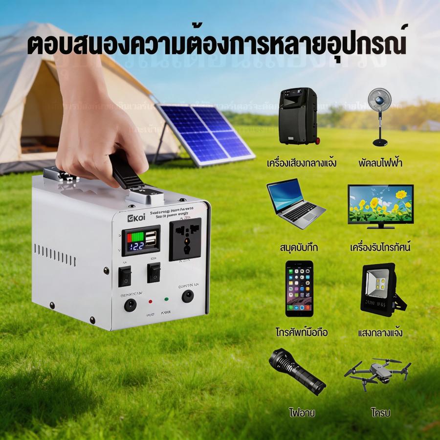 พาวเวอร์ซัพพลาย แหล่งจ่ายไฟคอมพิวเตอร์ UiiWell การจัดเก็บพลังงาน, กลางแจ้ง, ธนาคารพลังงาน, มัลติฟังก์ชั่น, พลังงาน, แบบพกพา, แคมป์ปิ้ง, กลางแจ้ง เครื่องกำเนิดไฟฟ้าแบบพกพา ราคา 1,999 บาท*ส่งฟรี