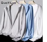 QiaoYiLuo Mùa hè siêu Viscose mỏng quần áo chống nắng Unisex bảo vệ khỏi tia UV Áo khoác thoáng khí