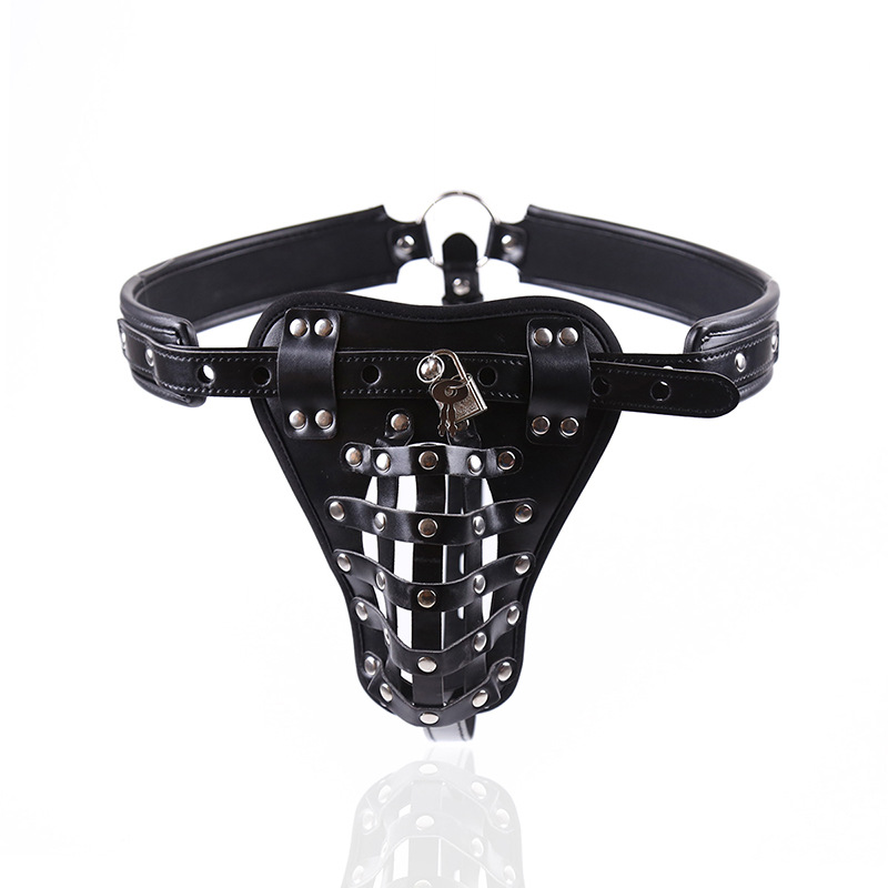 Factory Sm Leather Chastity Strap Pants Bird Cage Strap Strap Strap Strap Pack Border Wolf Shorts