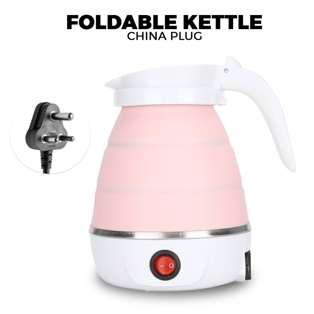 KIRIN Có thể gập lại Ấm đun nước điện silicone 600ML Di động Nồi đun nước Thiết bị nhà bếp Thép không gỉ 304 Bình đun nước ấm trà du lịch - 3