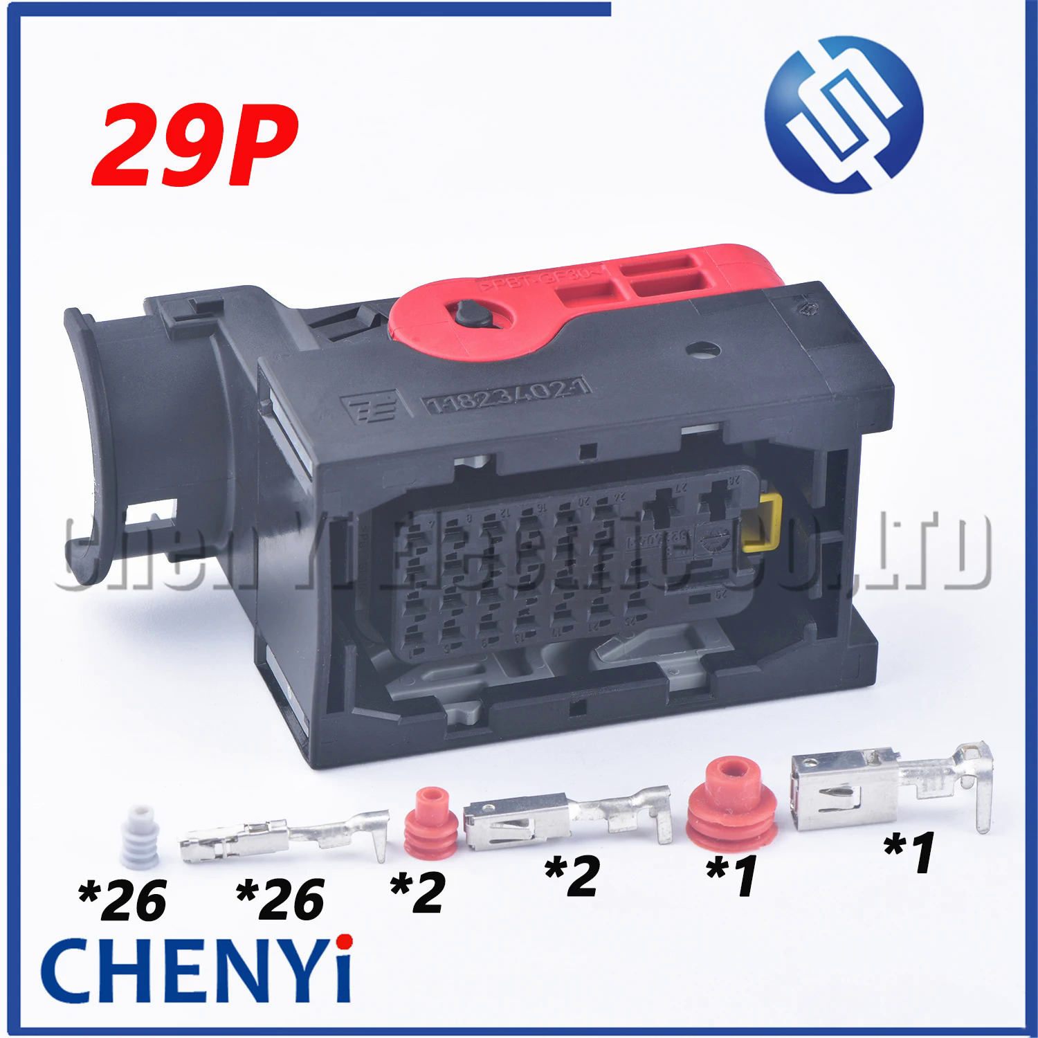 29 Pin nữ Te xe ban đầu ECU kết nối màu đen không thấm nước dây cắm 1-1823402 1-1823403-1 0-1823406-1 với thiết bị đầu cuối
