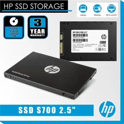HP SSD S700 2.5 inch internal SSD (120GB/250GB/500GB/1TB) *560/520 RW 3 Years Local Warranty