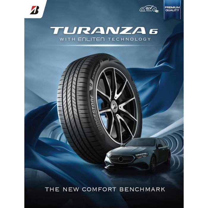 Bridgestone Turanza 6 Ukuran 195/60 R16 Ban Mobil HONDA BRV APV Arena Harga 1,495,000 rupiah*Gratis Ongkir