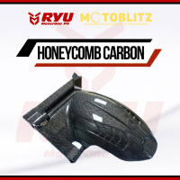 RYU Motoblitz Tire Hugger for MIO i 125 Hydrodip Forged Carbon Honeycomb Carbon BLITZ-016
