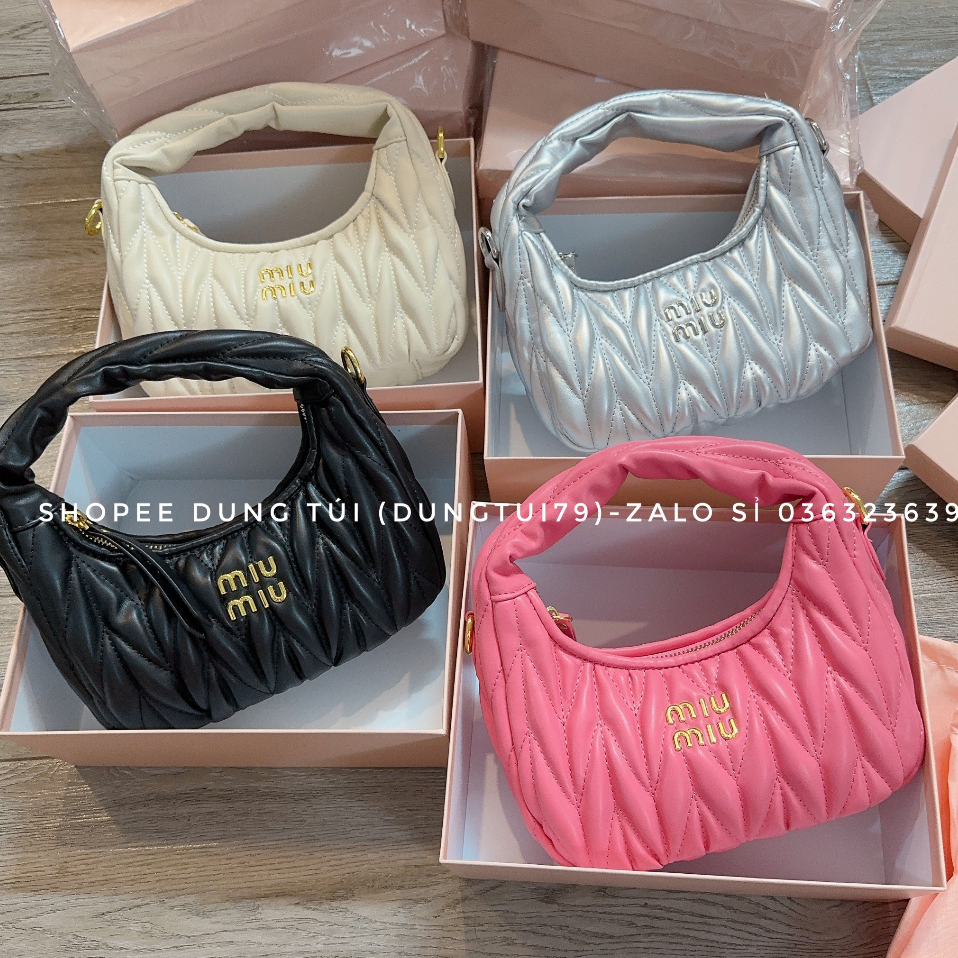 Túi xách nữ, túi kẹp ƞách, túi MiuMiu fullbox size 22