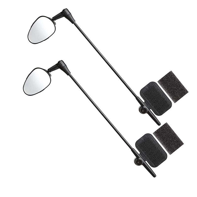 2 Pack Bike Helmet Mirror, 360 Degree Adjustable Bicycle Rear View Mirror Bike Mirror for Cycling