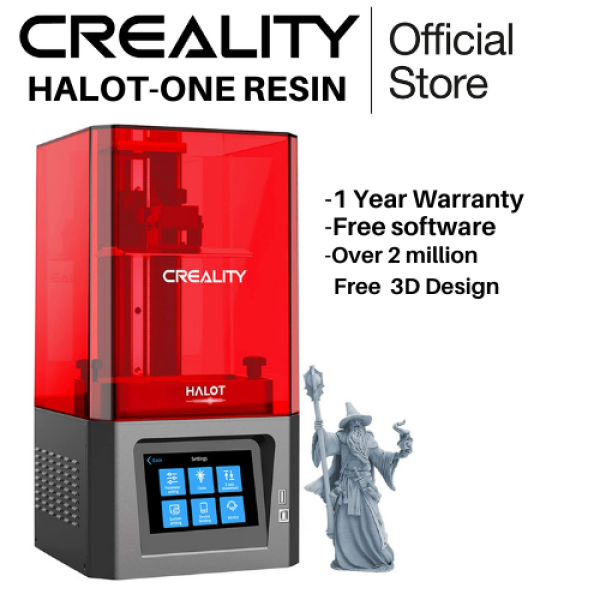 Official Creality HALOT ONE (CL-60) Resin 3D Printer with Precise Integral Light Source | WIFI Control and Fast Printing | Dual Cooling and Filtering System | Assembled Out of The Box Singapore
