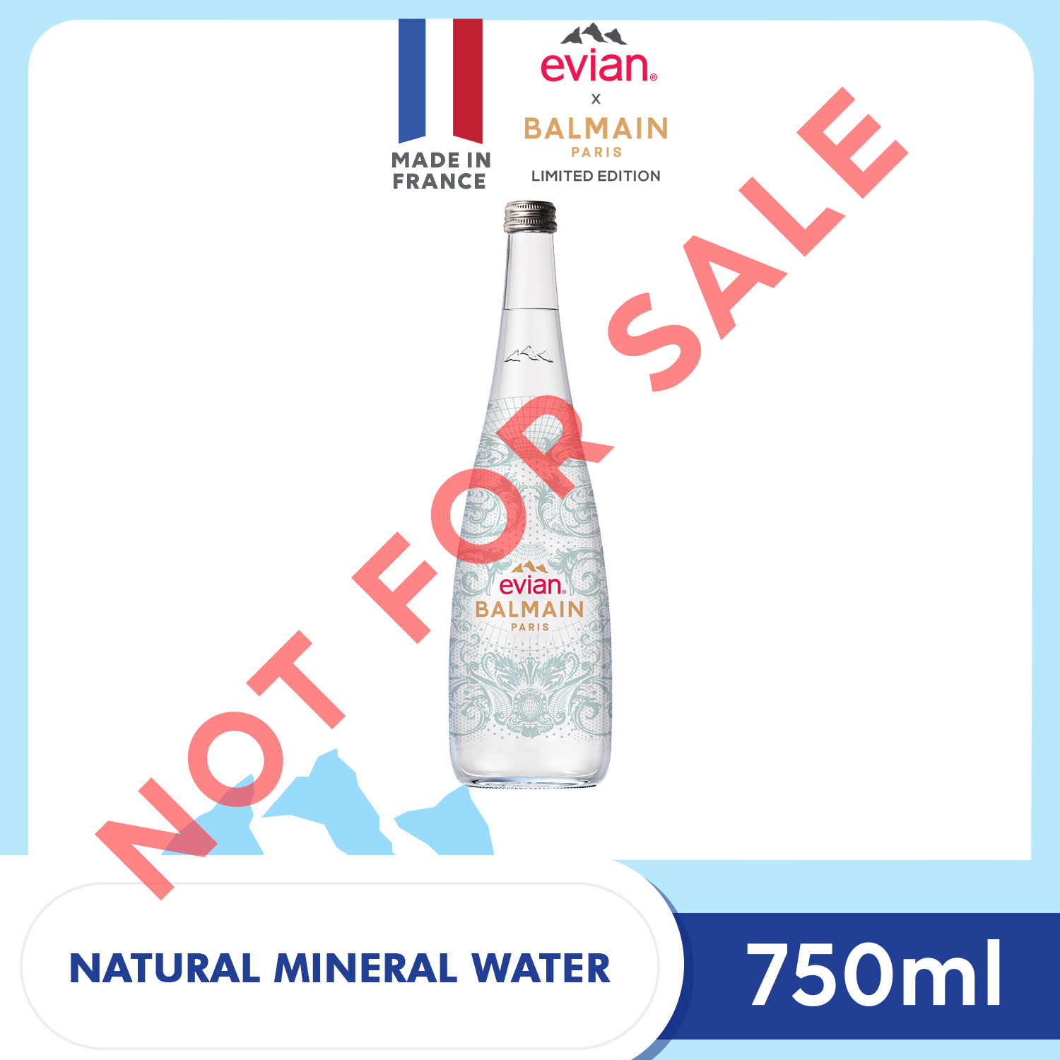 Evian Balmain 750ml (NOT FOR SALE)