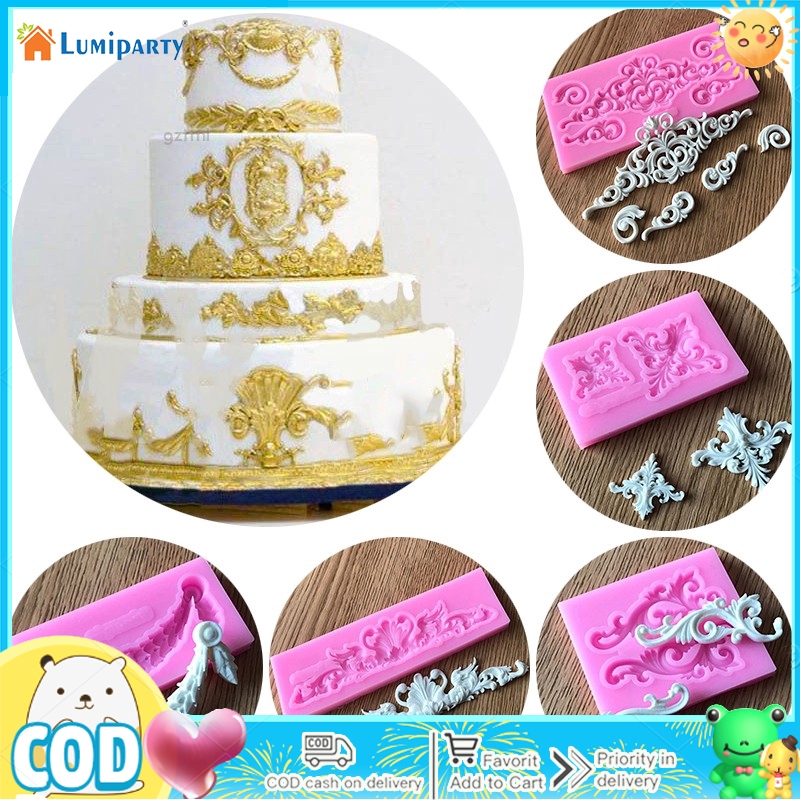 Vintage Relief Baroque Silicone Fondant Mould Cake Border Decor Sugar Mold ราคา 23 บาท*ส่งฟรี