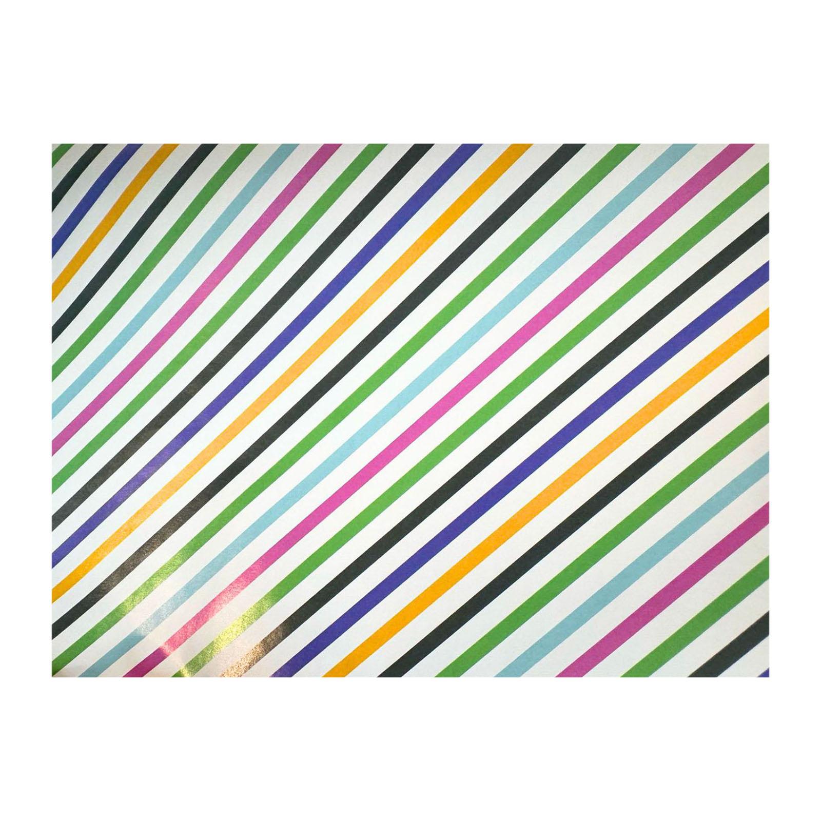 CGS Printed Wrapping Paper (5pcs) - Rainbow Lines