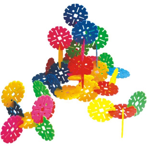 Combo 1kg Lego Xếp Hình Hoa Ghép Hình Bông Tuyết Nhiều Màu Sắc Cho Bé Vui