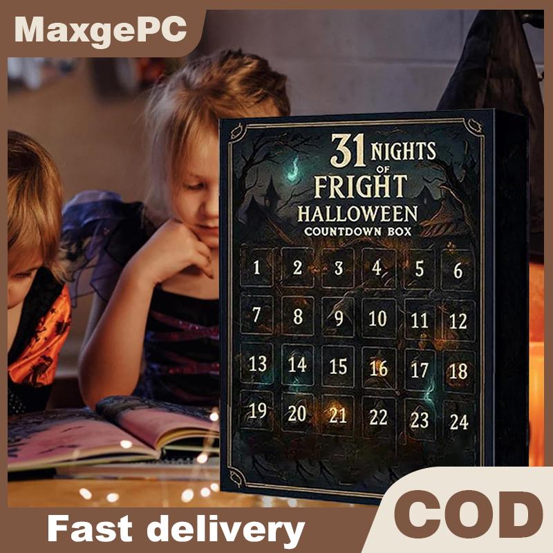 MaxgePC 7 15 31คืน2025ปฏิทินการถือกำเนิดของฮาโลวีนที่น่ากลัวปฏิทินนับถอยหลังพร้อมรูปแกะสลักสยองขวัญเครื่องประดับขนาดเล็ก ราคา 1,444 บาท*ส่งฟรี