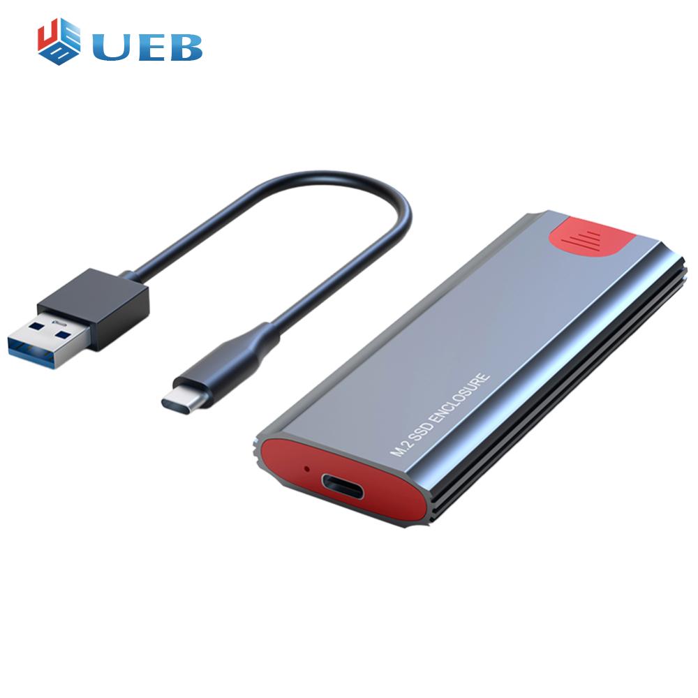 M.2 NGFF NVME SSD Enclosure Adapter USB3.1 Gen2 SSD Case 10Gbps Hard Drive Enclosure for 2230/2242/2260/2280 M2 NVMe SSD ราคา 251 บาท*ส่งฟรี