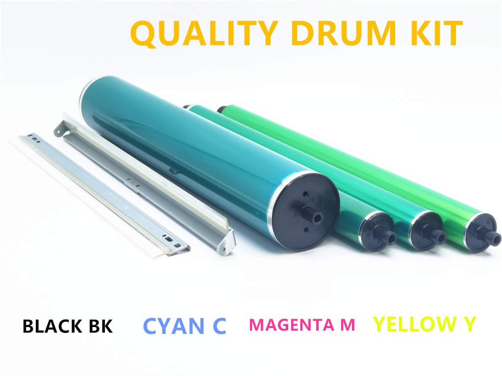 【Big savings】 For Minolta Bizhub C451 C550 C650 C452 C552 C652 C654 C754 Drum Unit Kit Opc Drum Cleaning Black Cyan Magenta