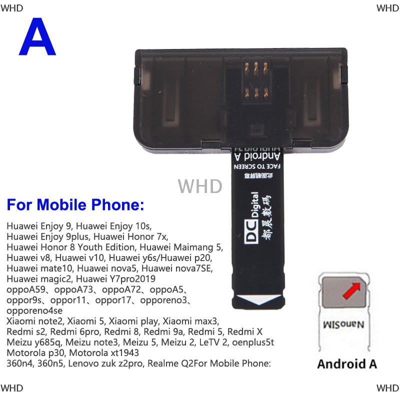 THM 1PC thẻ Sim Adapter Sim đầu đọc thẻ mini Sim nano cho điện thoại Android moble Phụ kiện điện thoại