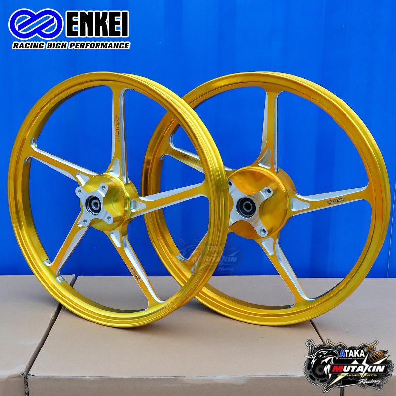 ENKEI velg racing pelek CNC AK55 racing velk PNP MX 135 YAMAHA MX NEW njmx Double disc 125Z TIARA S X1R Harga 1,330,000 rupiah*Gratis Ongkir