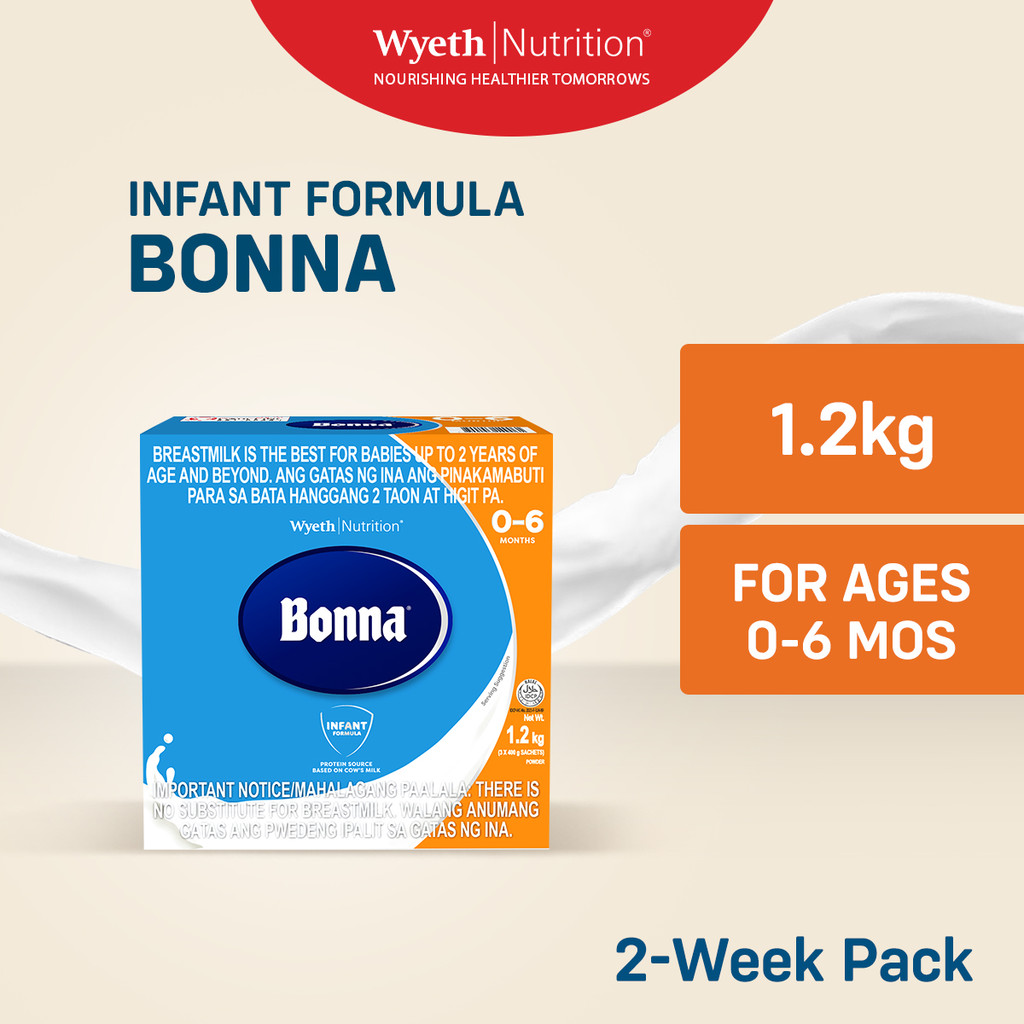 BONNA Stage One Infant Formula Milk Powder for 0-6 Months Old 1.2kg