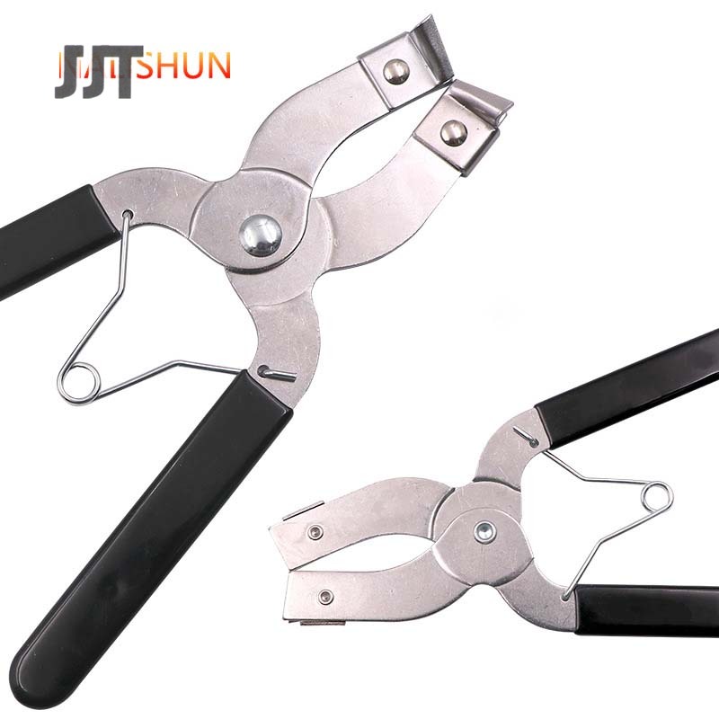 Clamp the piston ring, open the clamp throat compressor tool, clamp the clamp, clamp the clamp for auto repair, disassemble and insert the clamp into the piston
