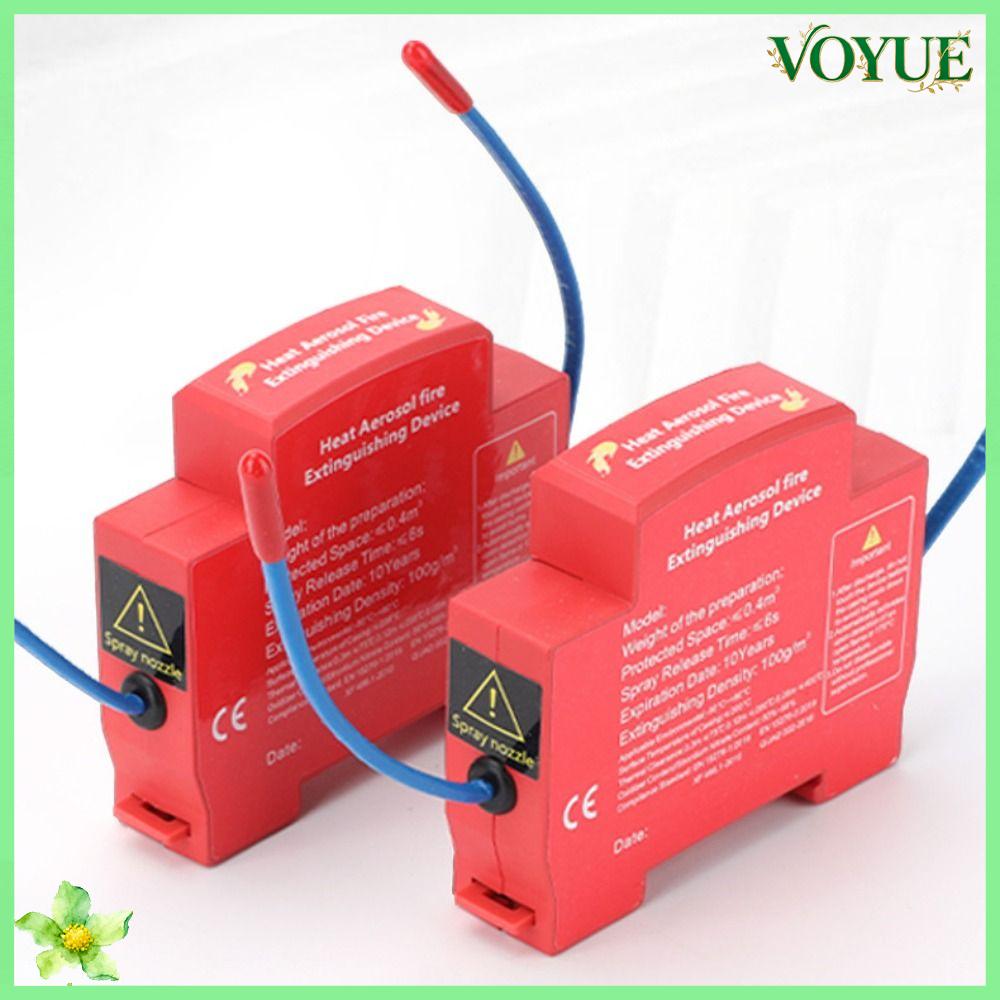VOYUE Đường ray DIN Thiết bị chống cháy Hộ gia đình Thiết kế hai dòng Bình chữa cháy tự động Thực tế Không gây ô nhiễm Thiết bị chữa cháy Dành cho hộp phân phối/tủ động cơ