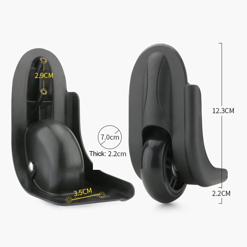 Trọng lượng nhẹ thay thế bằng nhựa bánh xe cho vali tăng cường khả năng chịu tải
