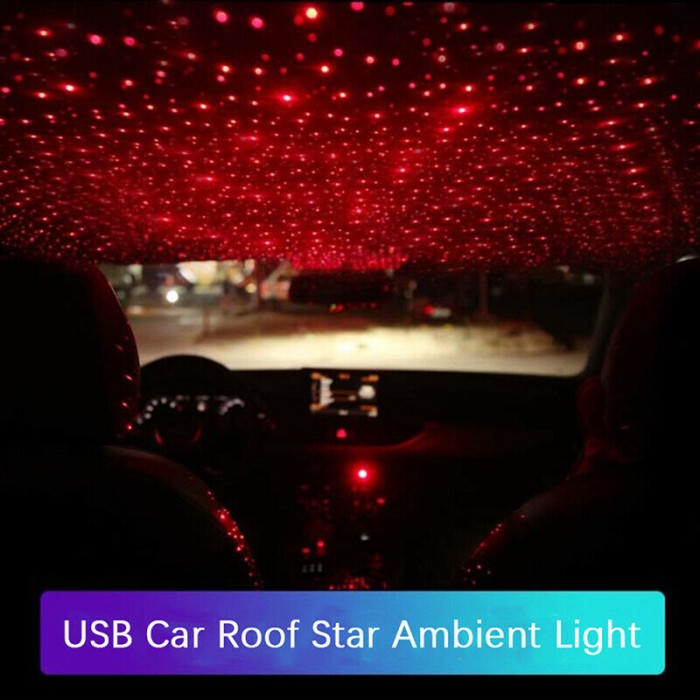 Lampu Laser Proyektor Led USB Bintang star Dekorasi Plafon mobil Kamar room Harga 14,985 rupiah*Gratis Ongkir