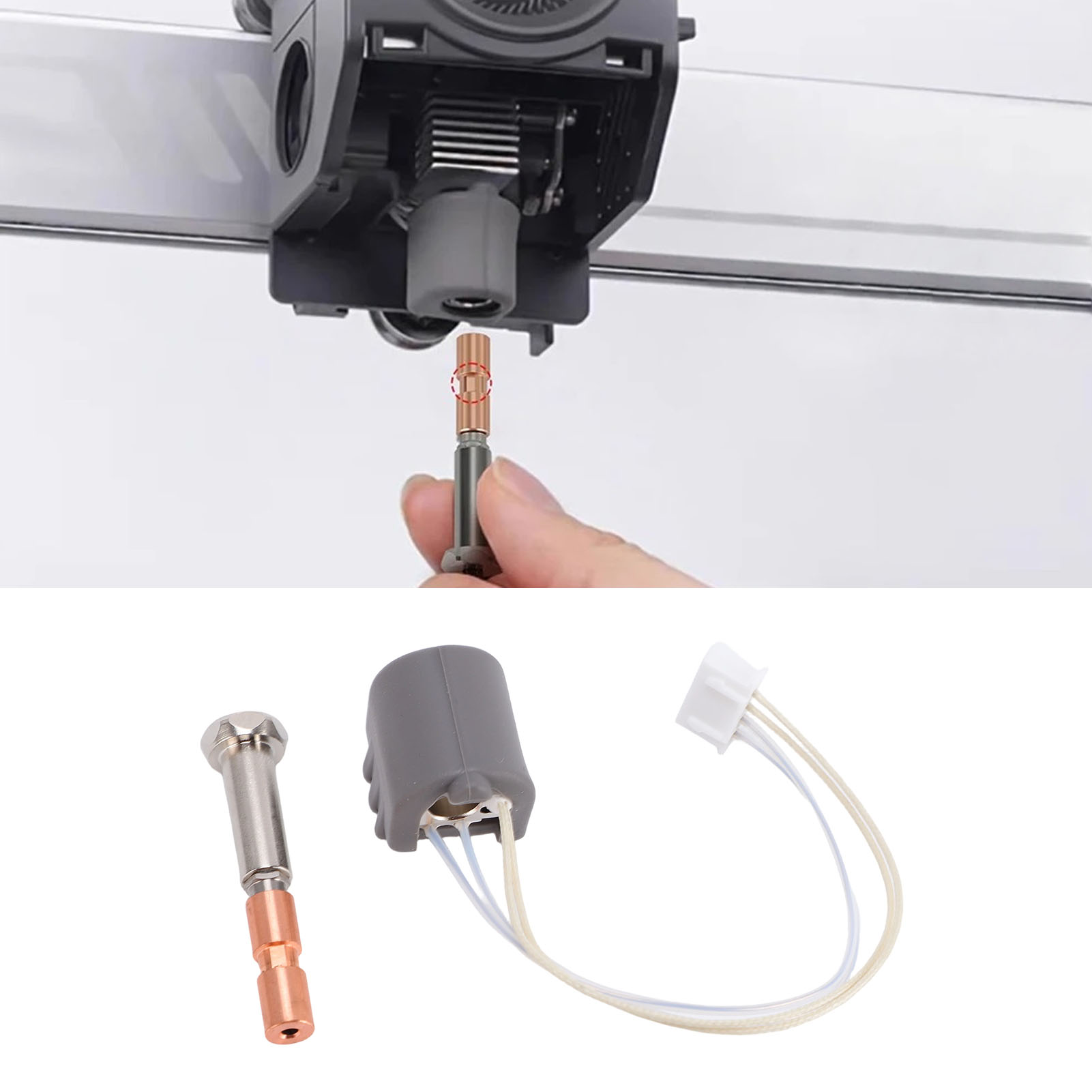 Garosa Bộ công cụ Hotend gốm sứ toàn kim loại Zunate cho Kobra 3 80W 320°C Nhiệt độ cao 0 4mm Vòi thép cứng Tốc độ cao 600mm Dễ dàng lắp đặt Bảo vệ nhiệt Giá 440,000 Đồng*Miễn phí vận chuyển