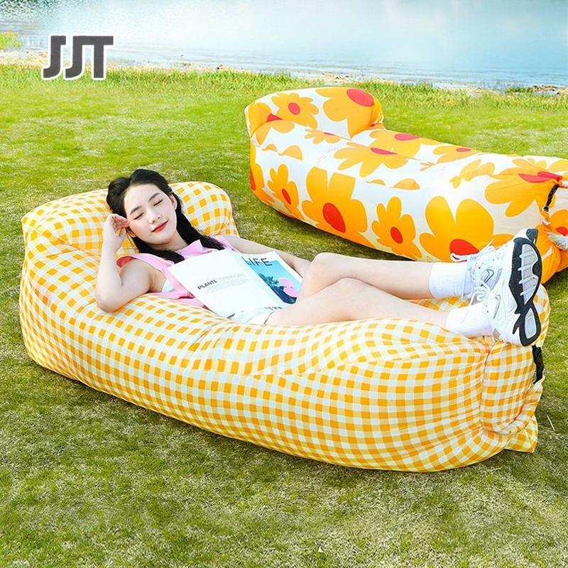 Outdoor inflatable sofa camping equipment Lanren air mattress ราคา 316 บาท*ส่งฟรี