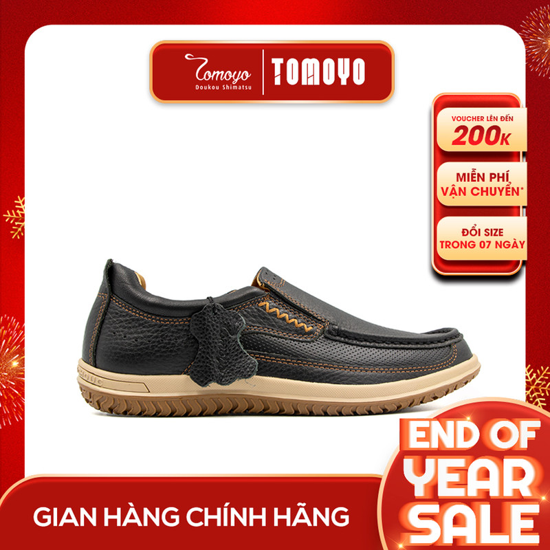 Giày Lười Nam Da Nubuck Tomoyo TMN23101