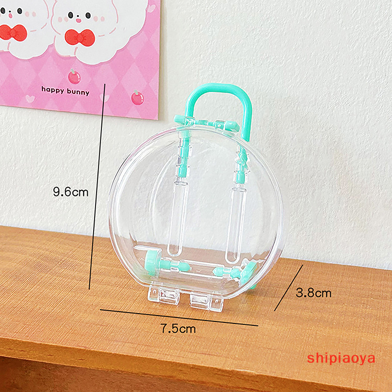 shipiaoya Mini tròn thân vali hành lý Vali trẻ em Búp bê đồ chơi phụ kiện kẹo Hộp Quà Tặng phim hoạt hình Hộp quà tặng