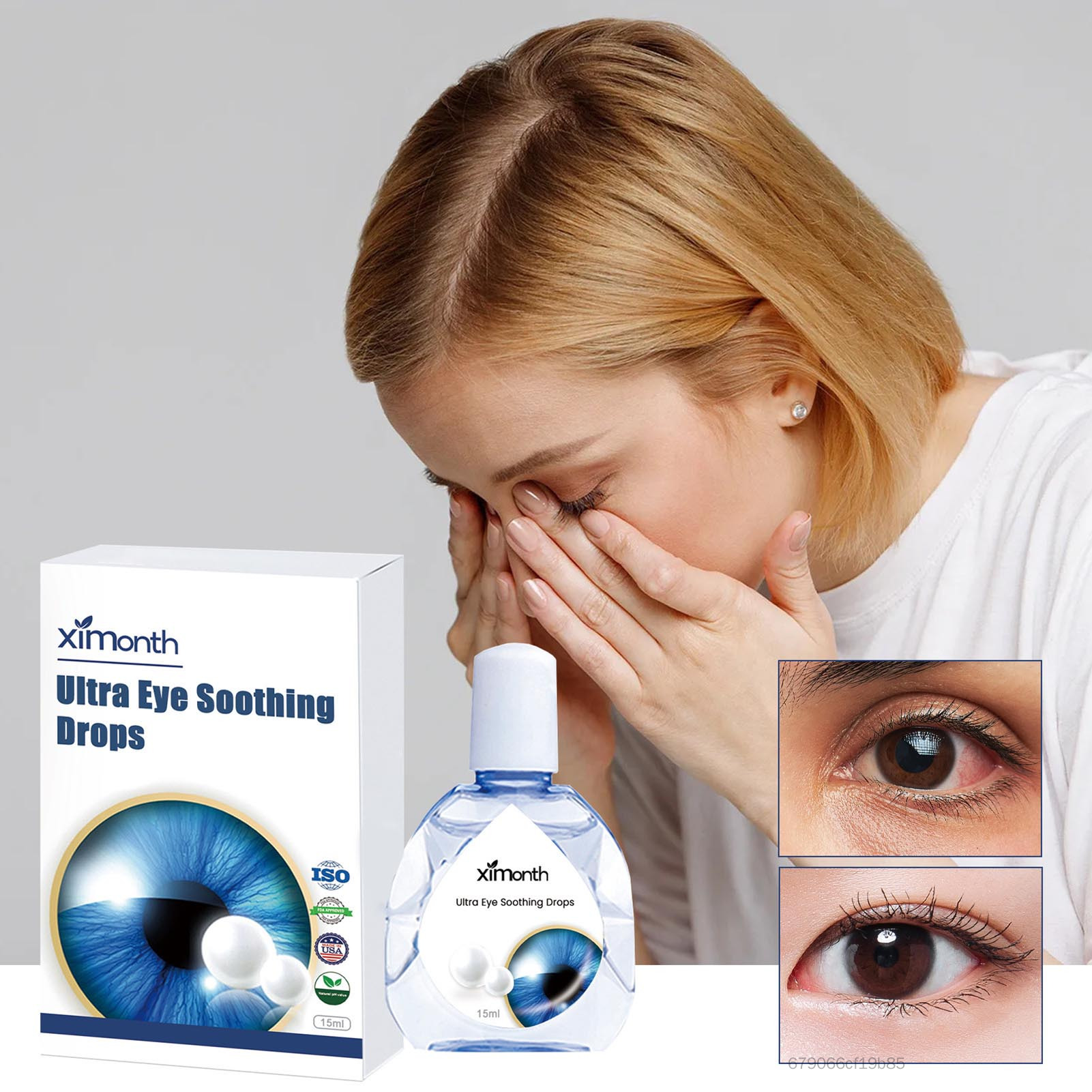 Dry Eye Therapy Eye Drops Anti Dryness Relief Discomfort Fatigue Eye Drops for Women Men Eye Care Dr