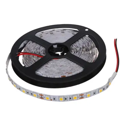 5M 300 Warm White LED 5050 SMD Flexible Light Lamp Strip 12V DC Home Club