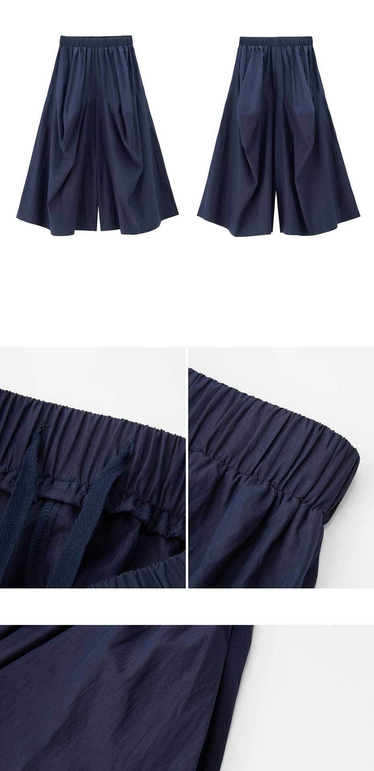 Giordano Women Elastic waist bud crop pants Free Shipping 18424604