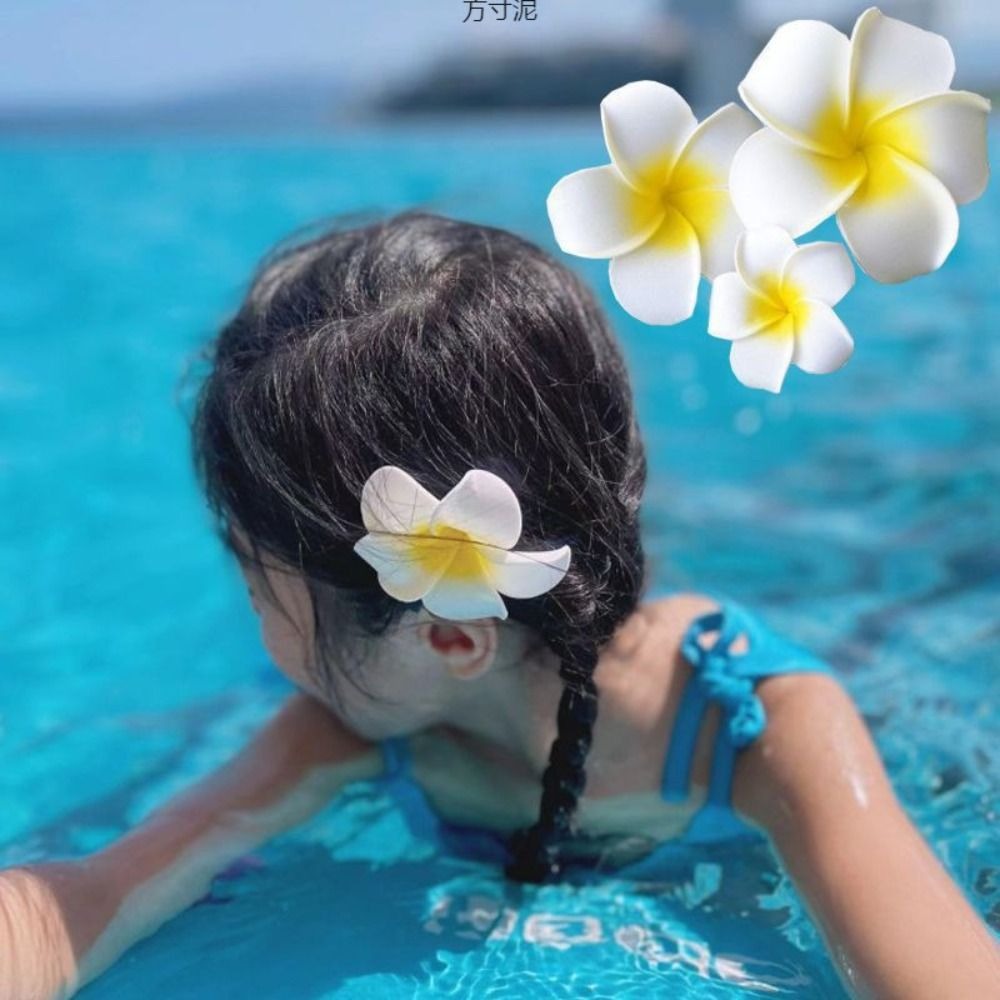 CMJ1350 Phong cách Hàn Quốc Kẹp tóc hoa mô phỏng Phong Cách Bohemian Mũ đi nghỉ bên bờ biển Kẹp tóc đi biển Thời trang Phụ kiện tóc nữ Kẹp tóc hoa Cô Gái