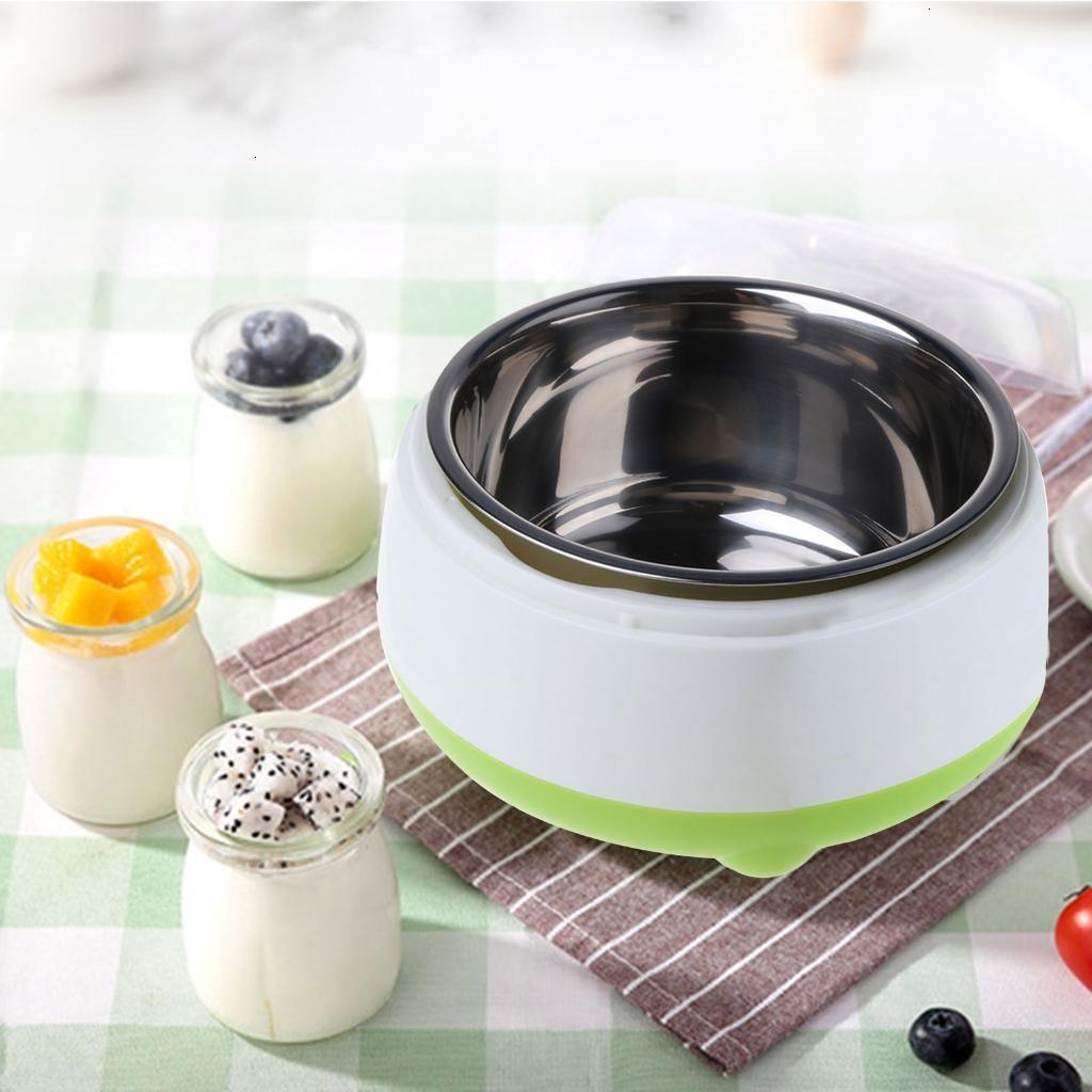 Máy làm sữa chua mini tự động Máy làm sữa chua hộ gia đình DIY sữa chua công cụ thiết bị nhà bếp thép không gỉ cho xe tăng 220V