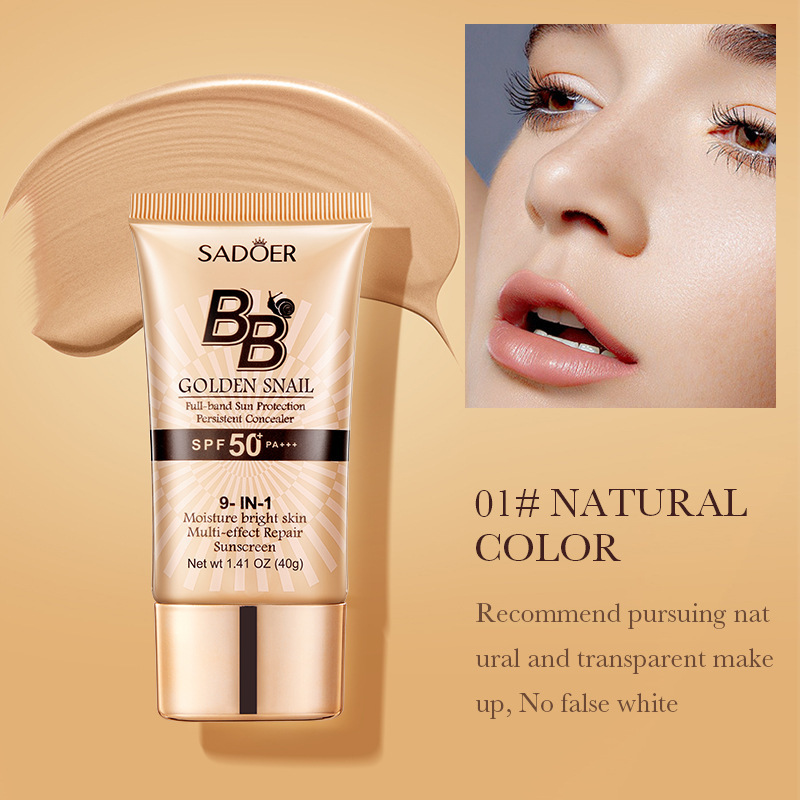 Kem BB Chống Nắng Vàng Ốc Sên SPF50+ PA+++ - Dưỡng ẩm, Lớp Nền, Chống Nắng, Che Khuyết Điểm