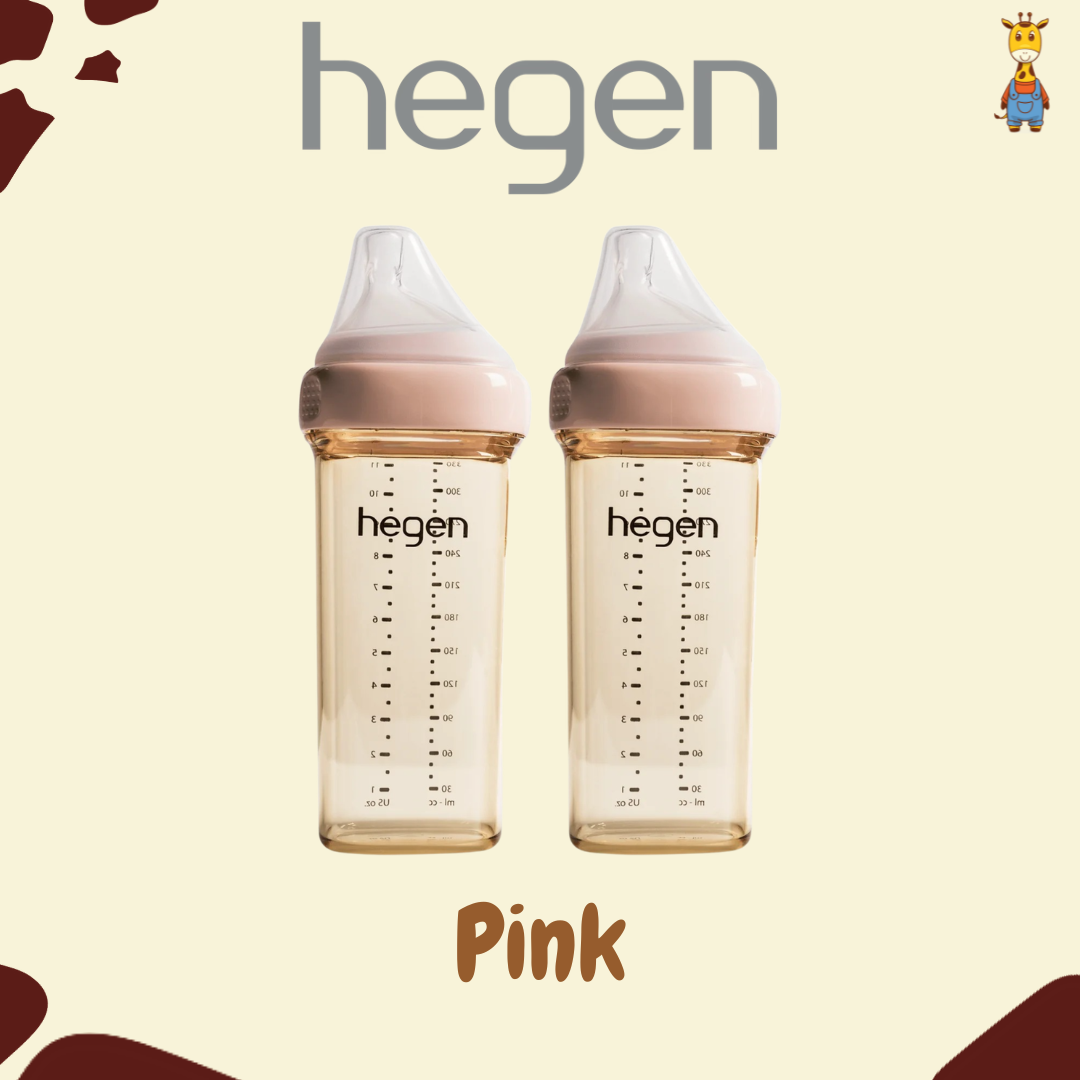 Hegen Pcto 330ml/11oz Feeding Bottle PPSU 2 Pack - Botol Susu Bayi