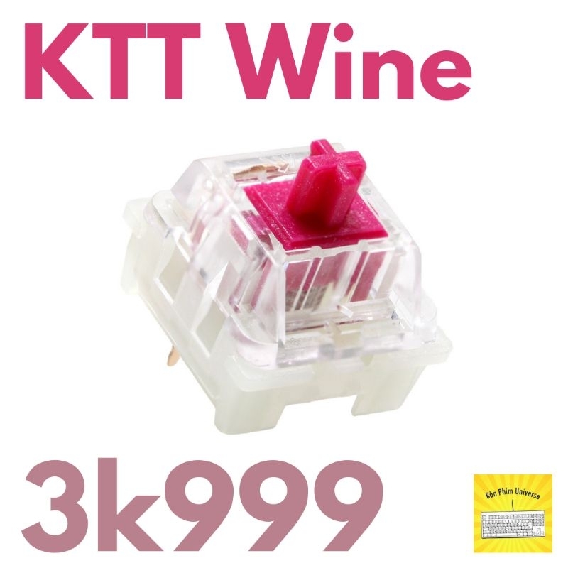 KTT Red wine - KTT Rựu Vang Đỏ - Công tắc bàn phím cơ linear switch Kang KTT