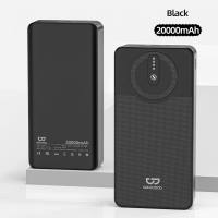 GOOJODOQ 20000mAh Power Bank USB Fast Charging Portable LED Light Charger 22.5W for Phone Pad Fan