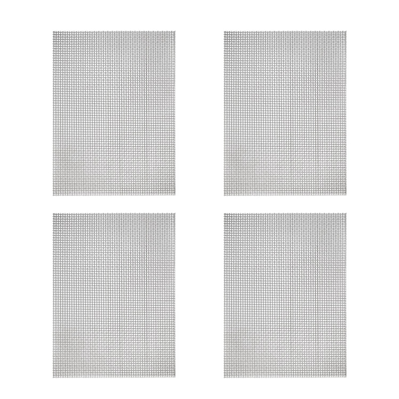 (FVPC) 4Pc 21cmX30cm Wire Mesh Sturdy Metal Mesh Sheets for DIY Projects 304 Stainless Steel No Rust Mesh Screen