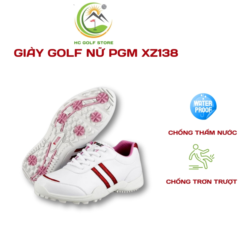 Giày golf nữ PGM XZ138 Giày thể thao đế đinh chống trơn trượt chống thấm
